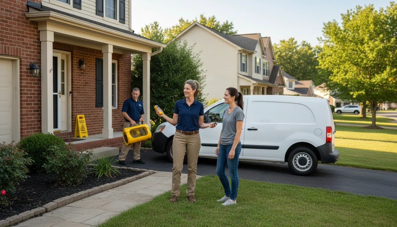Residential water damage restoration in Empire, CO